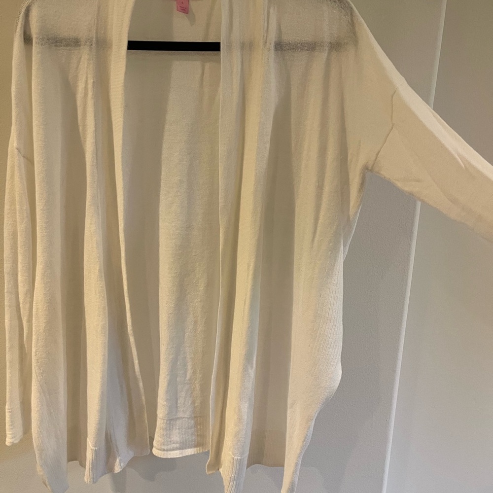 Lilly Pulitzer White Linen Women's Cardigan